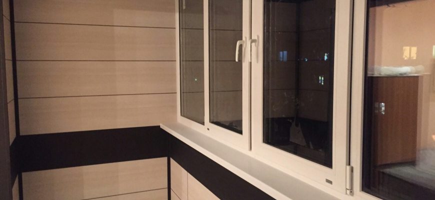 Отделка балкона МДФ панелями