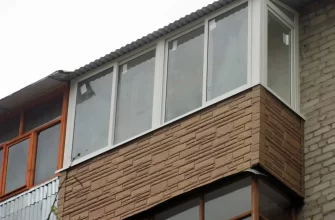 Отделка балкона снаружи сайдингом