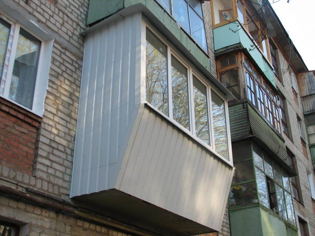 Остекление балкона в хрущевке с выносом фото